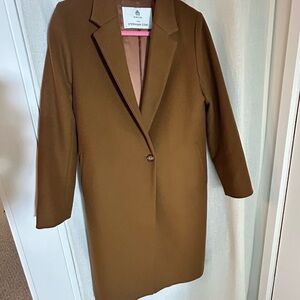 Like New Aritzia Babaton Stedman Wool Coat - Cognac/Brown